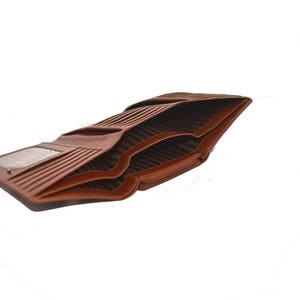 Ladies Women's Clutch/Wallet/Purse Natural Vegetable Tan Leather Black/Brown/Deep Rich Tan/Handmade Gift image 8