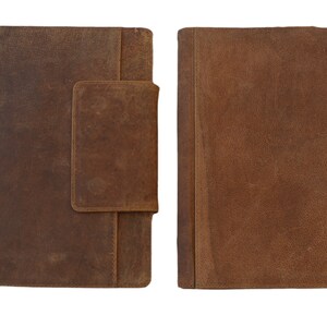 Handmade Rustic iPad Leather Case to fit 4/5/6/7/8/9 Handcrafted Natural Nubuck Genuine Leather Case image 2