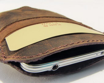 Handmade Real Leather Smart Phone Pouch iPhone 6