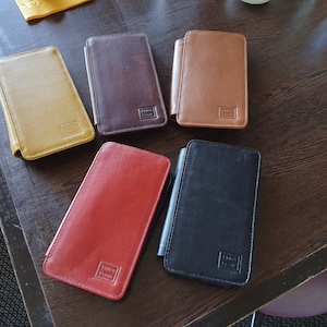 Custodia per iPhone 6,7,8, SE Vera pelle vegetale italiana