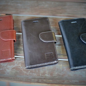 Handmade iPhone 6/6S Case Genuine Real Leather in Rich, Tan, Dark Brown or Black by Ebb & Flow image 1