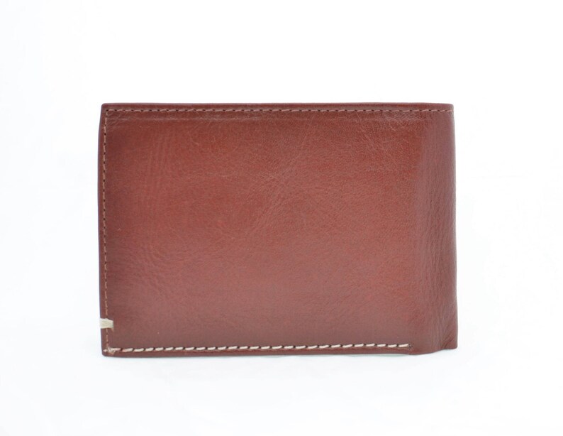 Men's Leather Bi-Fold Wallet Genuine Leather Handmade by Ebb Flow image 7