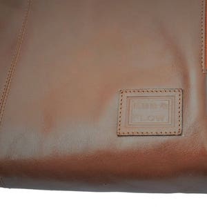 13 Inch Vegetable Tan Leather Satchel / Leather Laptop Bag / VT Leather Briefcase / Vegetable Tan Briefcase / Briefcase Genuine Real Leather image 6