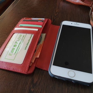 Handmade iPhone 6,7,8,SE Plus Case Genuine Italian Vegetable Leather Free Shipping image 7