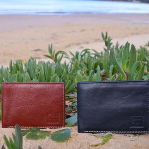 Men's Leather Bi-Fold Wallet Genuine Leather Handmade by Ebb Flow image 4