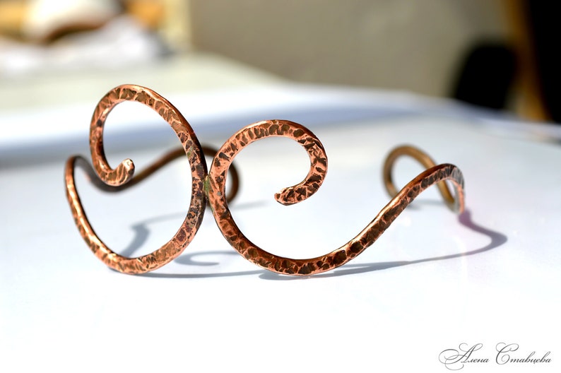 Upper arm wrap gift for her Spiral Upper Arm upper arm cuff copper Jewelry wrapped bracelet choker necklaces