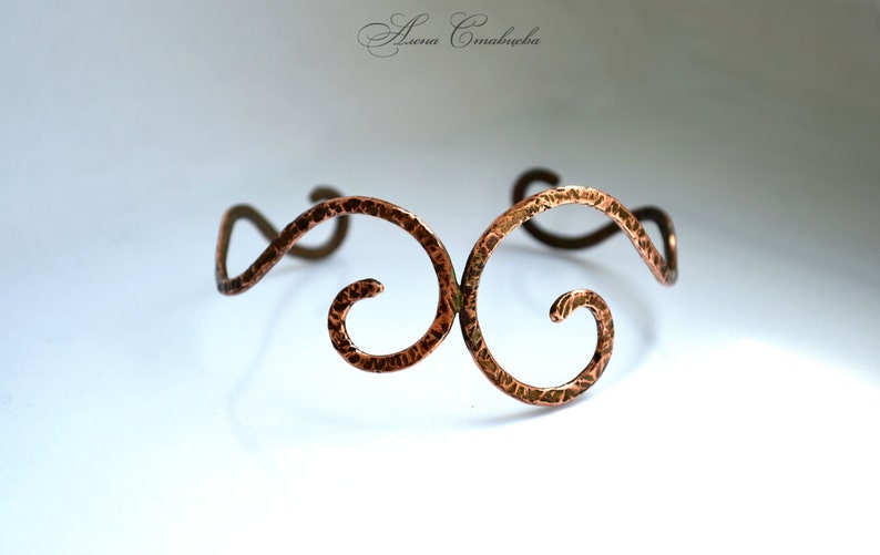 Upper arm wrap gift for her Spiral Upper Arm upper arm cuff copper Jewelry wrapped bracelet choker necklaces