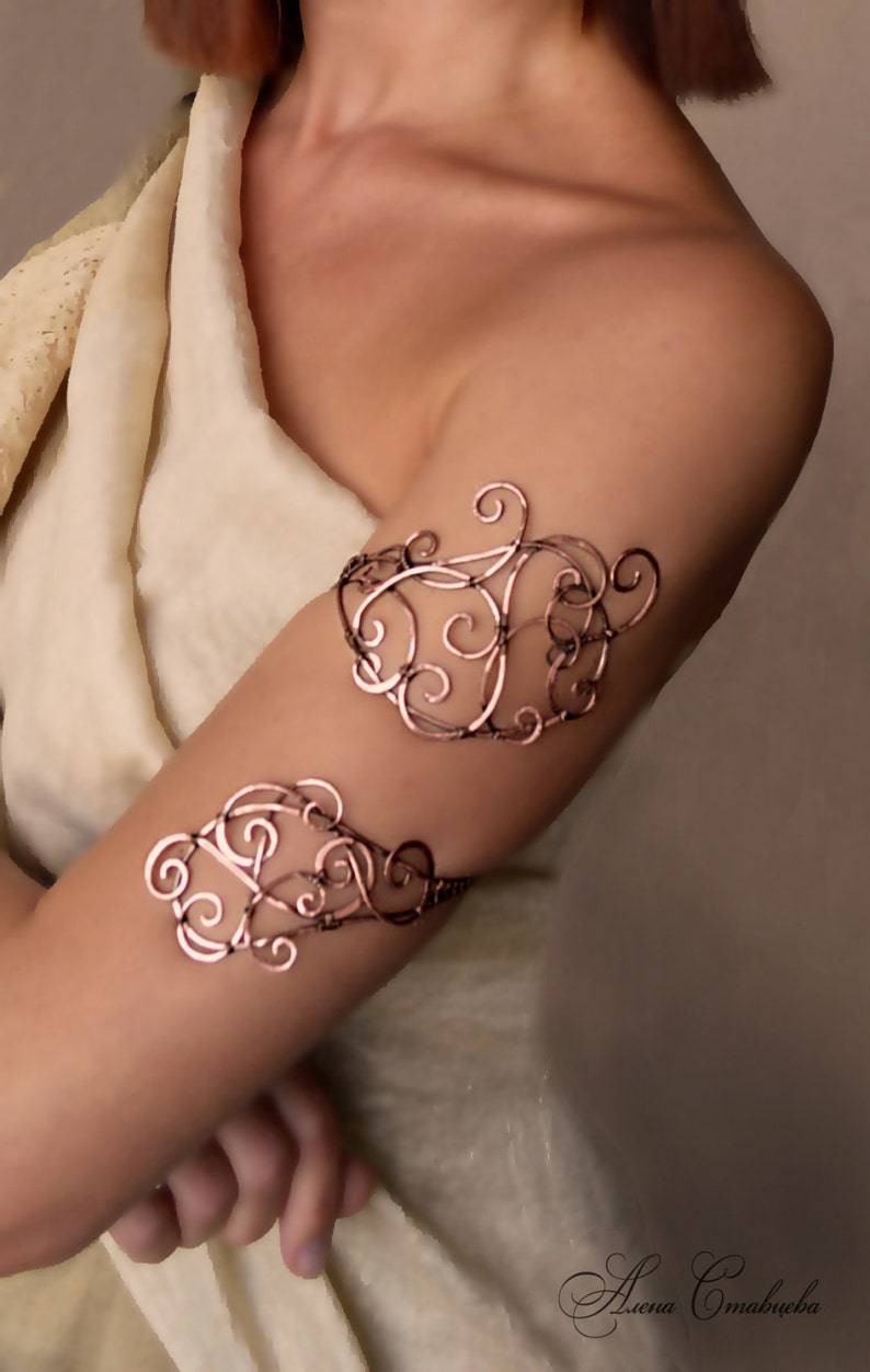 upper arm cuff Upper arm wrap Openwork silver bracelet Christmas gift arm bracelet arm cuff Jewelry silver arm cuff Spiral armlet