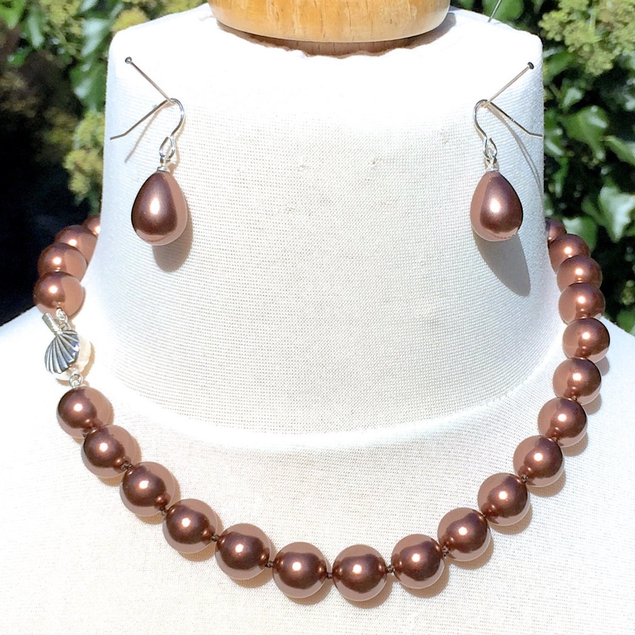 Truly Venusian Edwardian Downton Abbey Art Deco Flapper style Chocolate Cultured Pearls 925 Sterling Silver Dropper Earrings