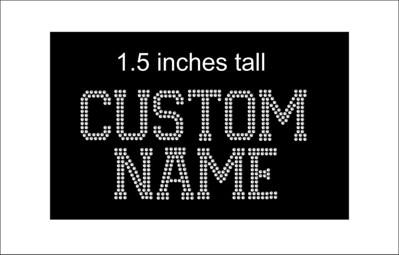 Iron on Letters Made From Rhinestones Are a Great Way to Etsy