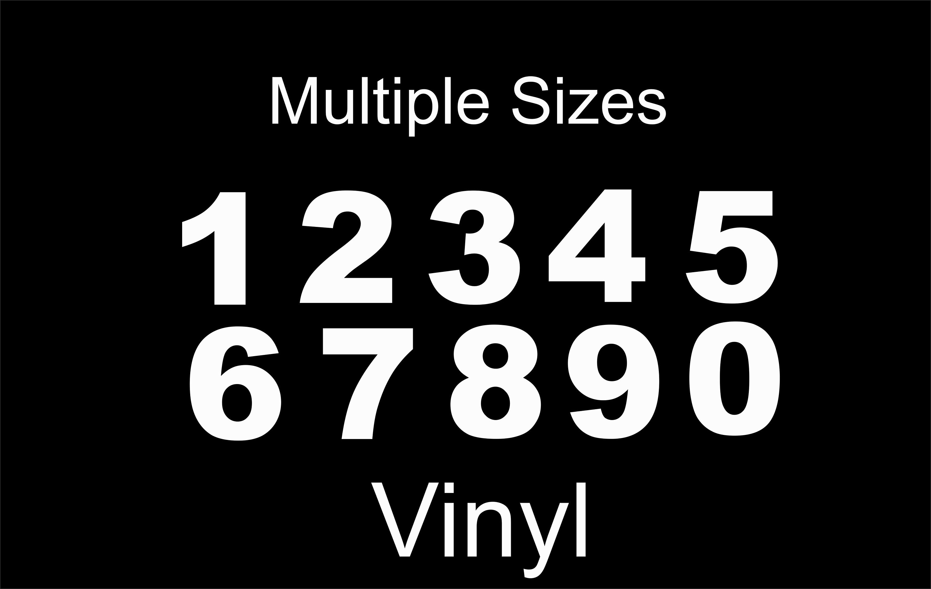 Lot 4 1 2 Vinyl Stick On Letters And Numbers One Inch (2 Pack