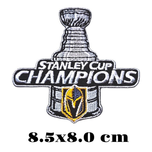 Golden-Knights Stanley Cup Champions 8.5x8.0 cm Embroidered Patch Iron On,Sewing on Clothes.