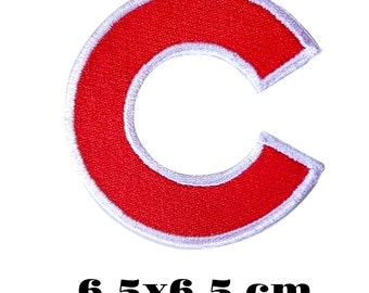 Chicago-Cubs "C" 6.5x6.5 cm Embroidered Patch Logo Iron On,Sewing on Clothes.