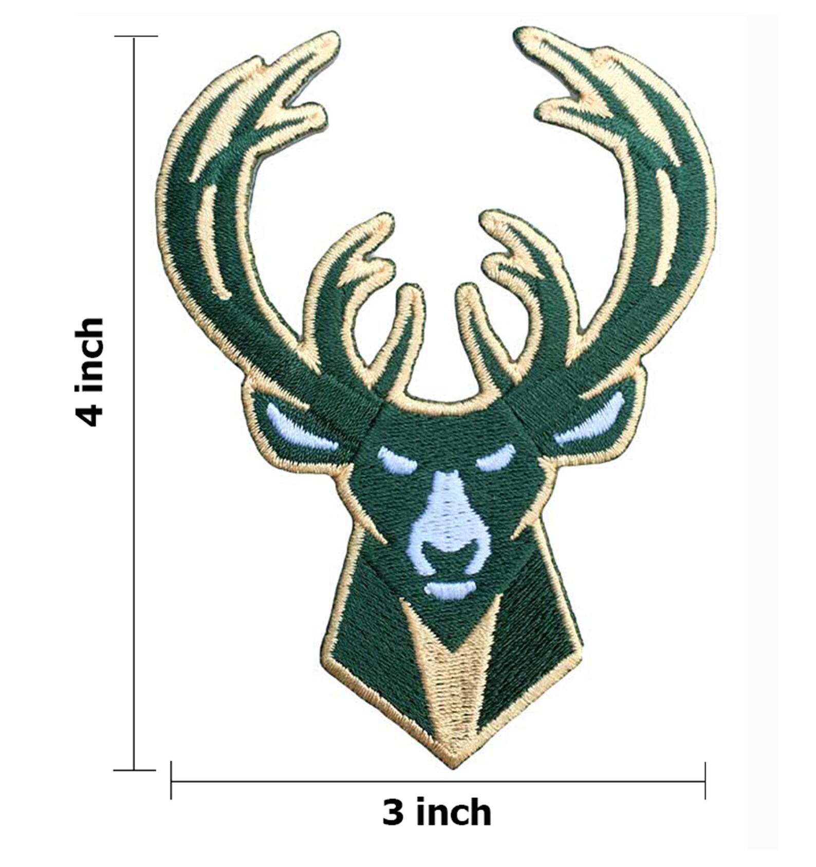 Milwaukee Bucks 4.0x3.0 Logo Embroidered Iron on Etsy