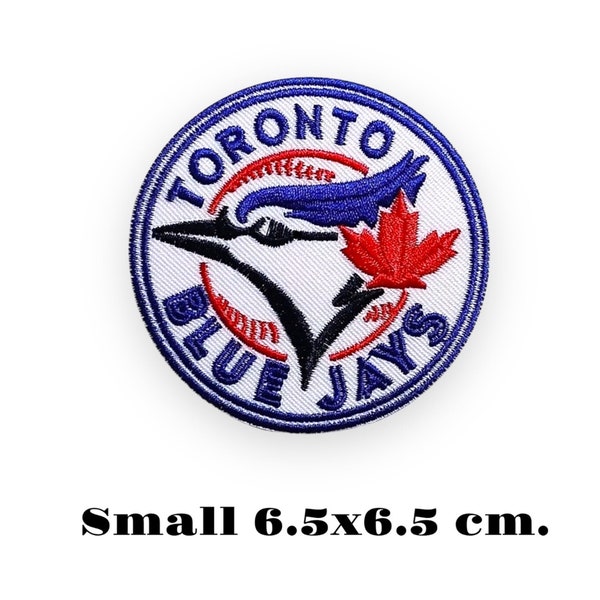 Toronto-Blue-Jays Small 6.5x6.5 cm Embroidered Patch Logo Iron On,Sewing on Clothes.