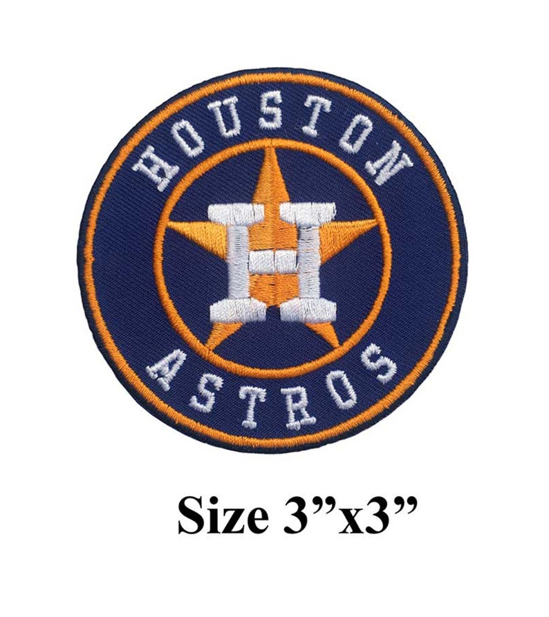 Houston Astros Logo Embroidered Iron On Patches Etsy