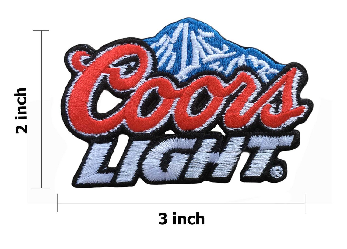 Coors Light Logo Size 3x2 Embroidered Iron On Etsy