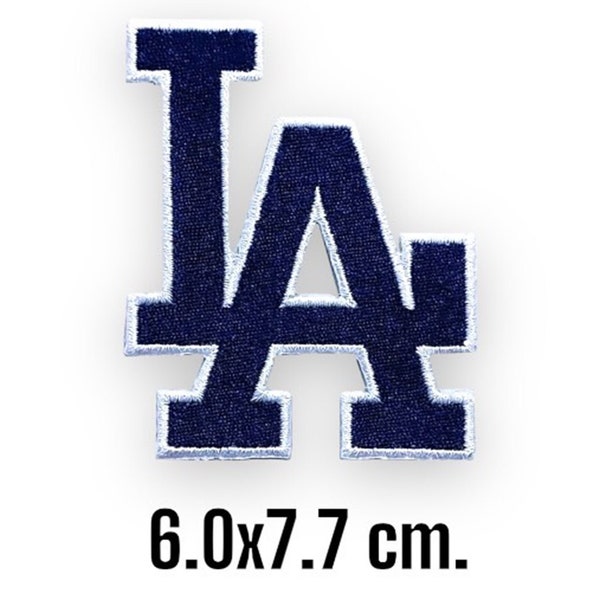 Dodgers LA Navy Blue 6.0x7.7 cm Embroidered Patch Logo Iron On,Sewing on Clothes.