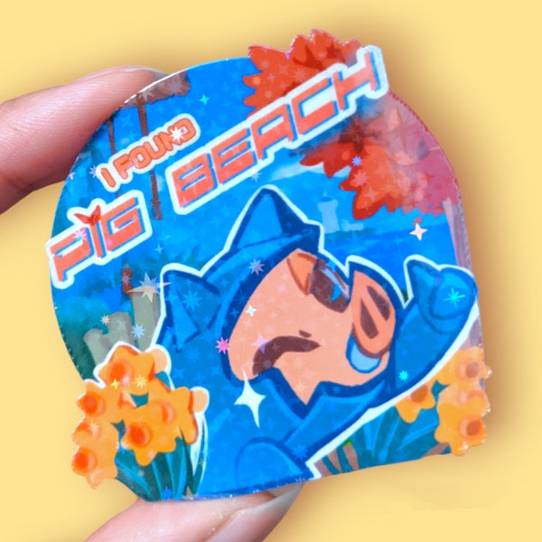 I Found Pig Beach - Maplestory Vinyl Sticker