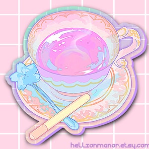 Pretty European Breakfast Vinyl Sticker