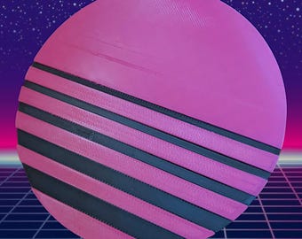 Vaporwave Sun Coaster
