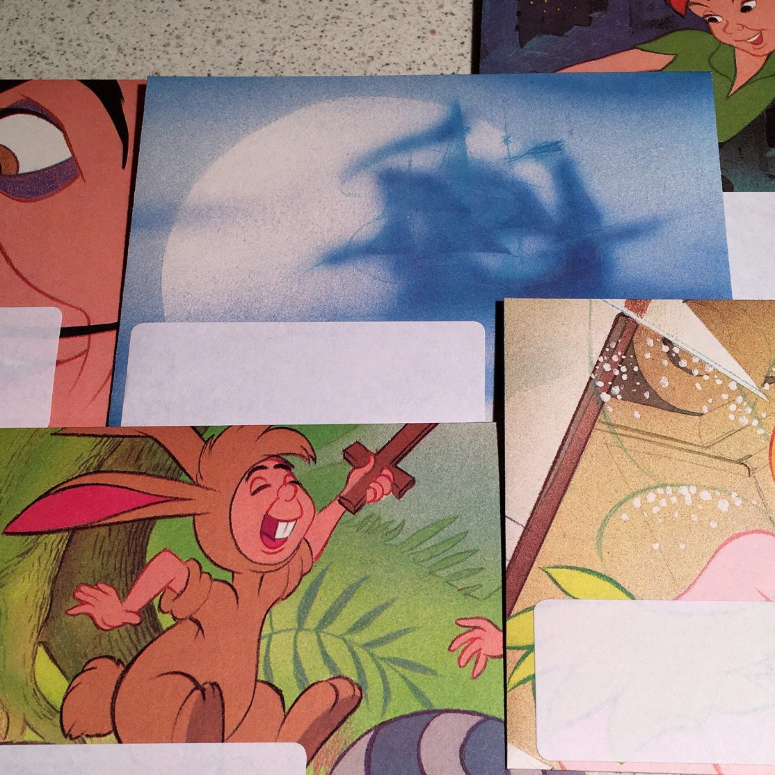 Peter Pan Disney Letter Writing Set With Handmade Envelopes. Etsy