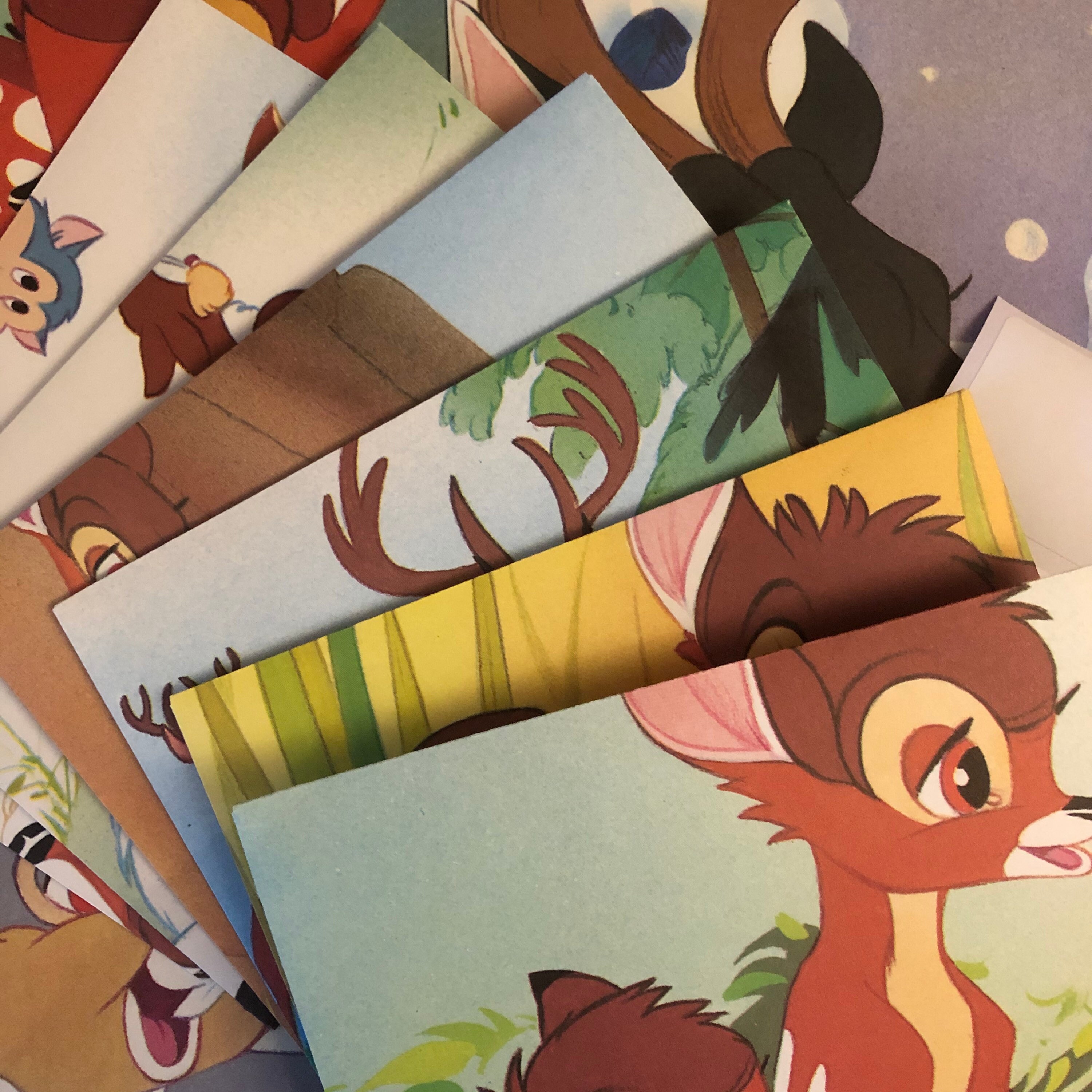 Bambi Disney Letter Writing Set With Handmade Envelopes. | Etsy
