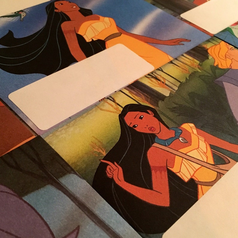 Pocahontas Disney Letter Writing Set With Handmade Envelopes. Etsy