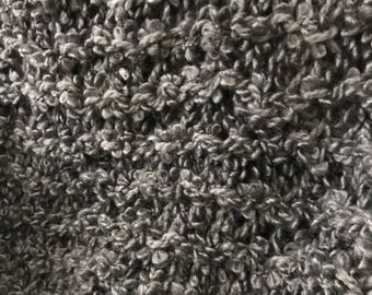 Charcoal Knit Throw