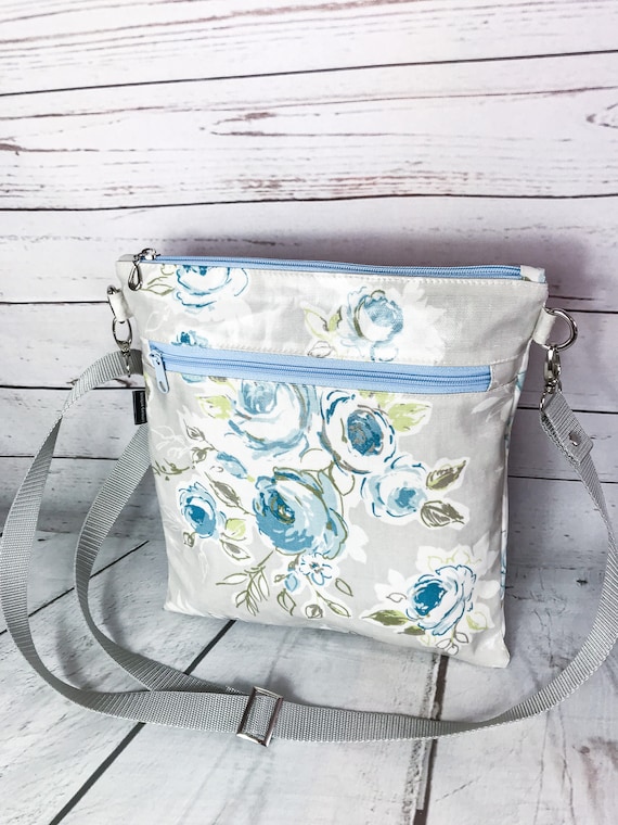 Oilcloth overnight shop bag