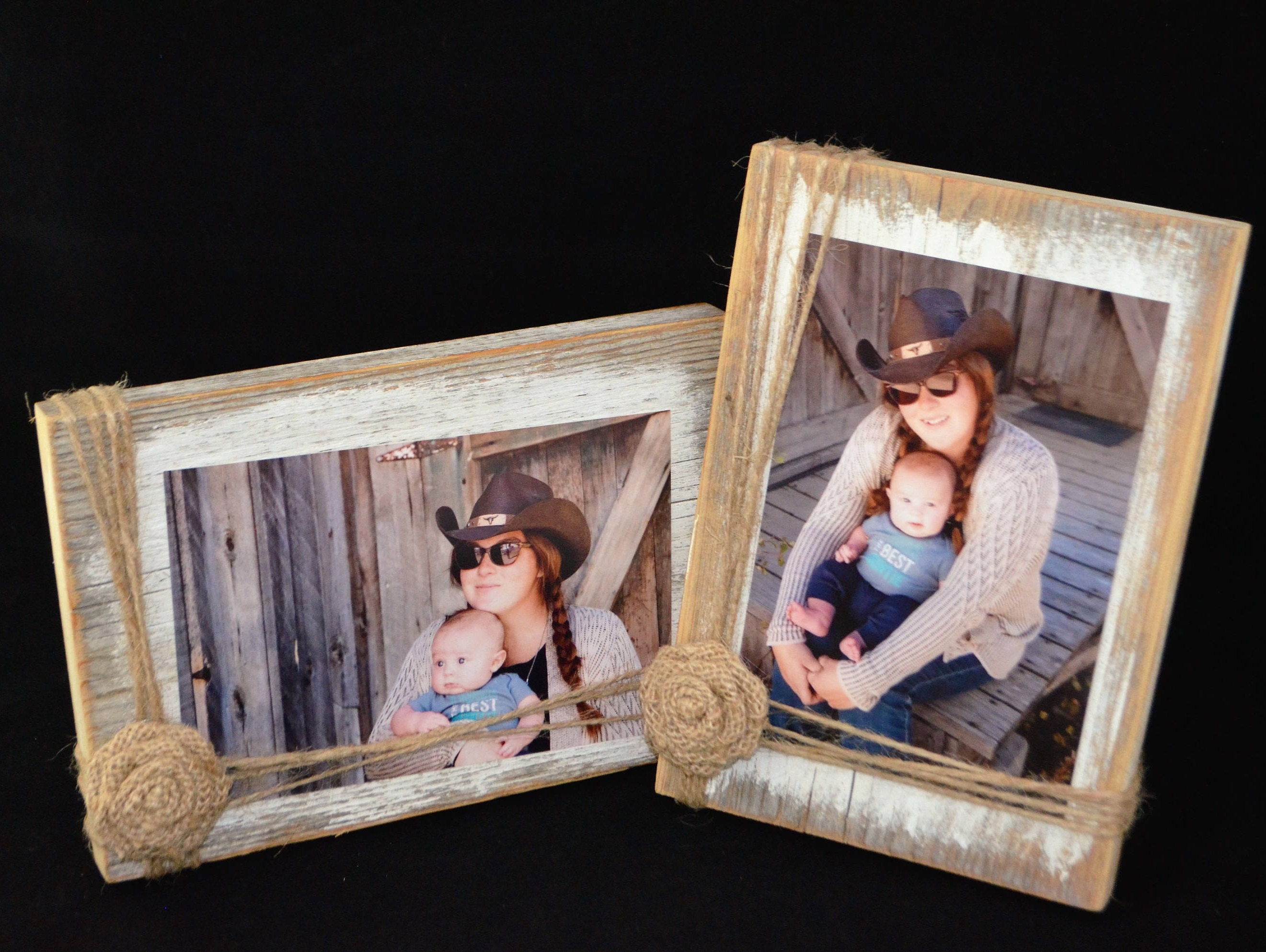4x6 Barnwood Picture Frames, Medium Width 2.75 inch Lighthouse Series