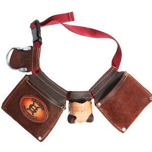 Leather Belt Apron &quot;daddys helper&quot; Kids carpenter pouches x tool belt
