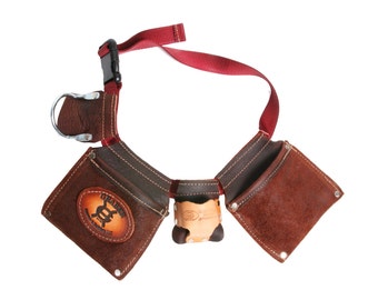 Leather Belt Apron "daddys helper" Kids carpenter pouches x tool belt