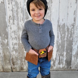 Personalized handmade,,Kids carpenter tool pouches and belt made in USA image 3