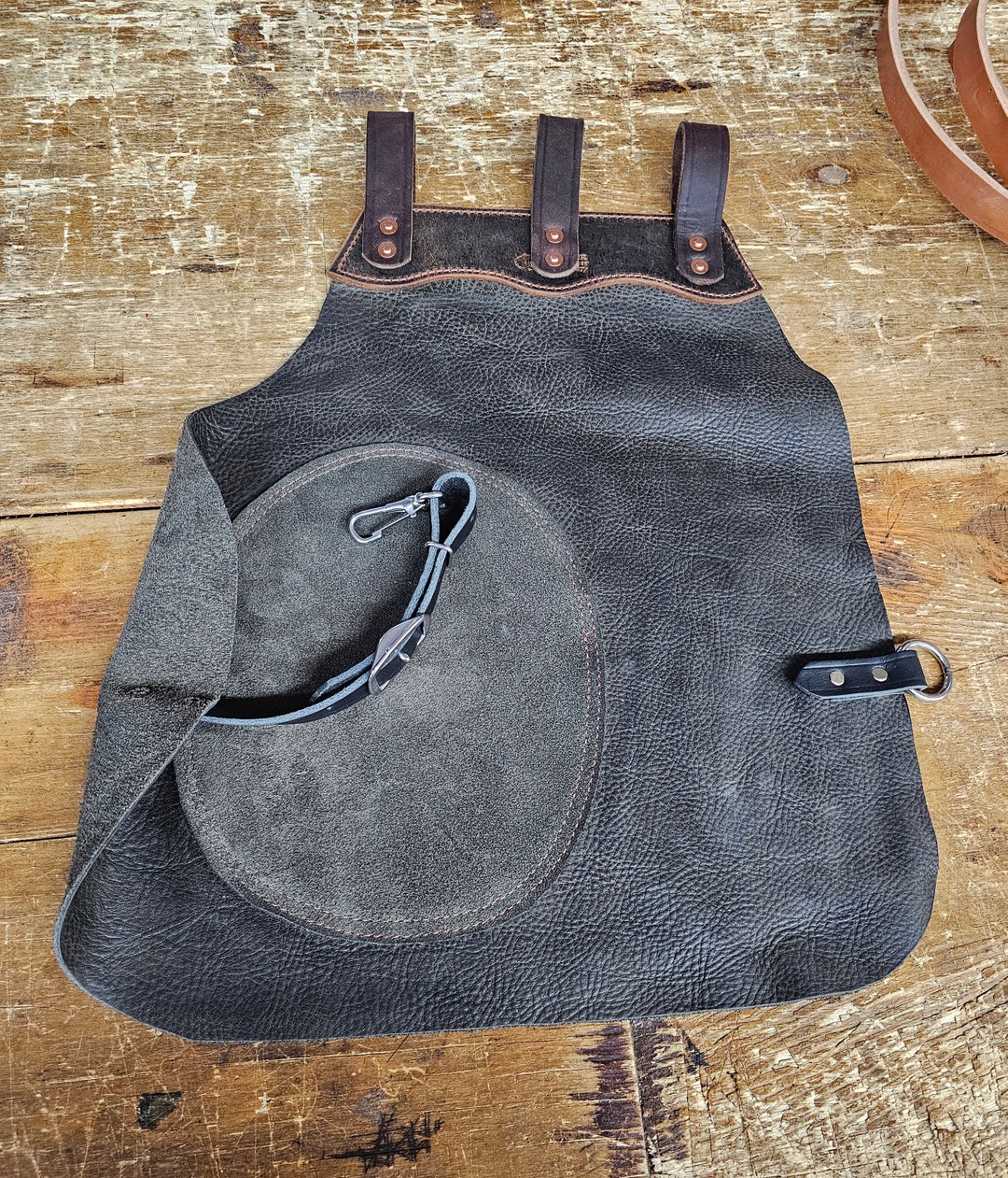 Rodbusters Soft Leather Leg Chap W/triple Ironworkers