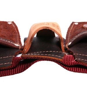 Leren riemschort "daddys helper" Kindertimmerzakjes x gereedschapsriem