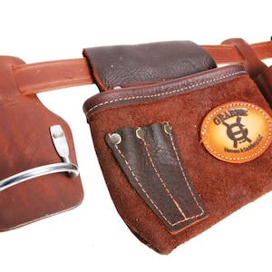 Jungen &#39;Lil Dude&#39; Werkzeuggürtel aus weichem Leder und Taschen, hergestellt in den USA
