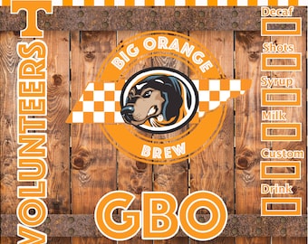 Tennessee VOLS Volunteers/Starbucks Tumbler design - Digital Download only