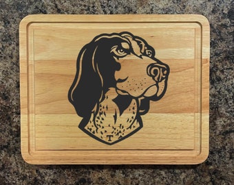 Tennessee Volunteer VOLS, Smokey, Football. Laser etched wooden KitchenAid, charcuterie/ cutting board.