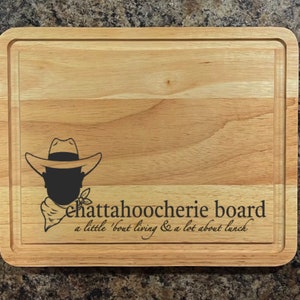 Chattahoocherie Board. Laser etched wooden KitchenAid, charcuterie/ cutting board. Chattahoochie