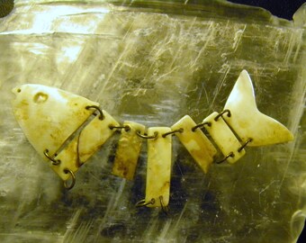 Vintage Broken Fish Pendant