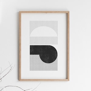 Koru. A geometric design. Download instantly and print from home.