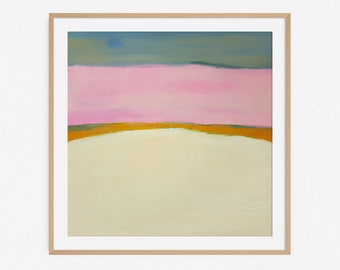 Landscape Painting Series No.34. Minimal abstract colorful artwork. Download files and print from home.