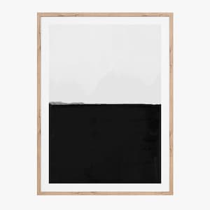 Scandinavian Modern, Minimalist Art, Abstract Painting, Digital Download, Fine Art Print, Black and White Print, Printable Wall Art, Chic