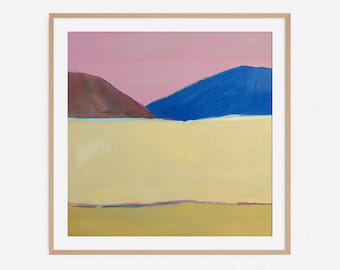 Landscape Painting Series No.14. Minimal abstract colorful artwork. Download files and print from home.