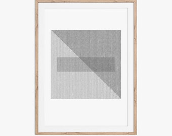 A geometric line art design. Download instantly and print from home.