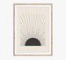 Sun Illustration. Mid century modern, block print style printable art in neutral colors. Download instantly and print from home. 