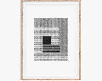 Koru Geométrico Abstrato. Baixe instantaneamente e imprima em casa.