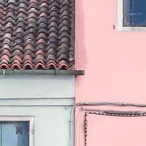 Peekaboo Houses, Downloadable Art Print, Photography Print, Colorful Houses, Colorful Wall Art, Pink Wall Art, Pink house, Pink and Grey image 2