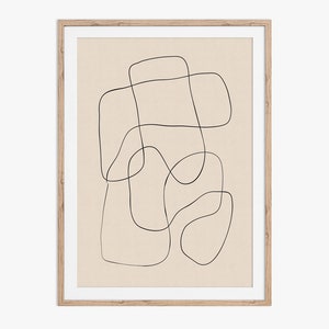 Abstract scribble fine line drawing. Download the files and print from home. image 1